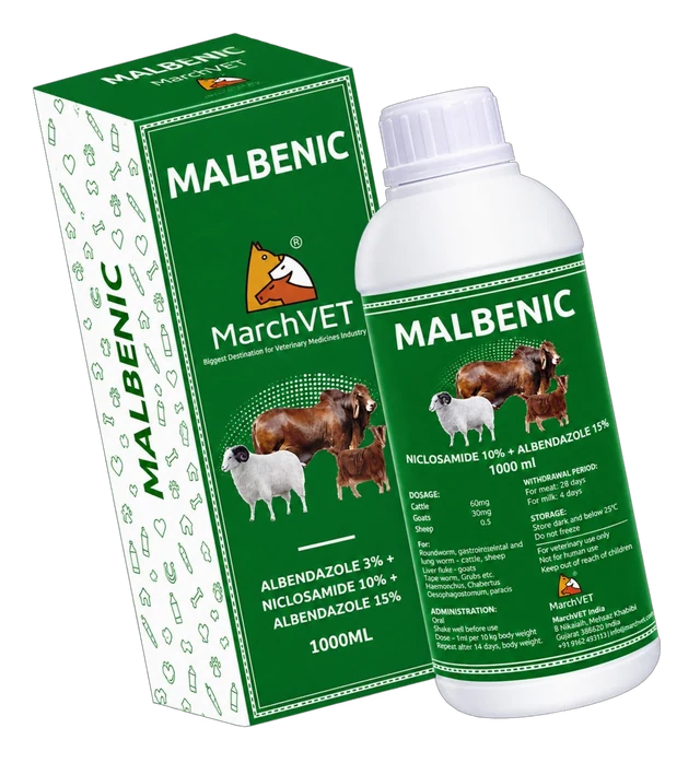 Albendazole 30mg + Niclosamide 100mg hover