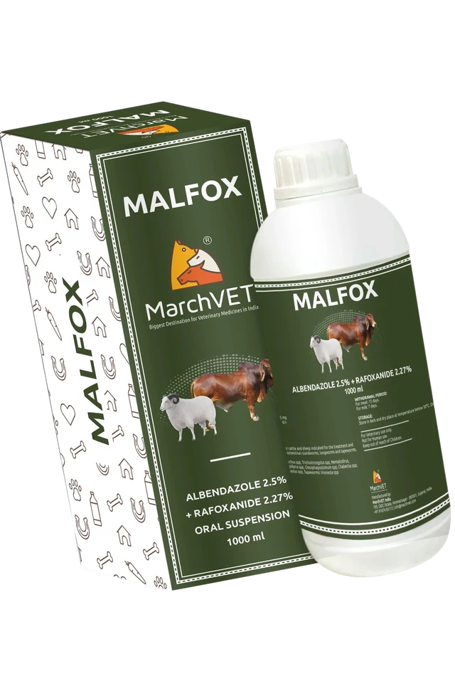 Albendazole 25mg + Rafoxanide 22.7mg Albendazole 25mg + Rafoxanide 15mg / 25mg hover